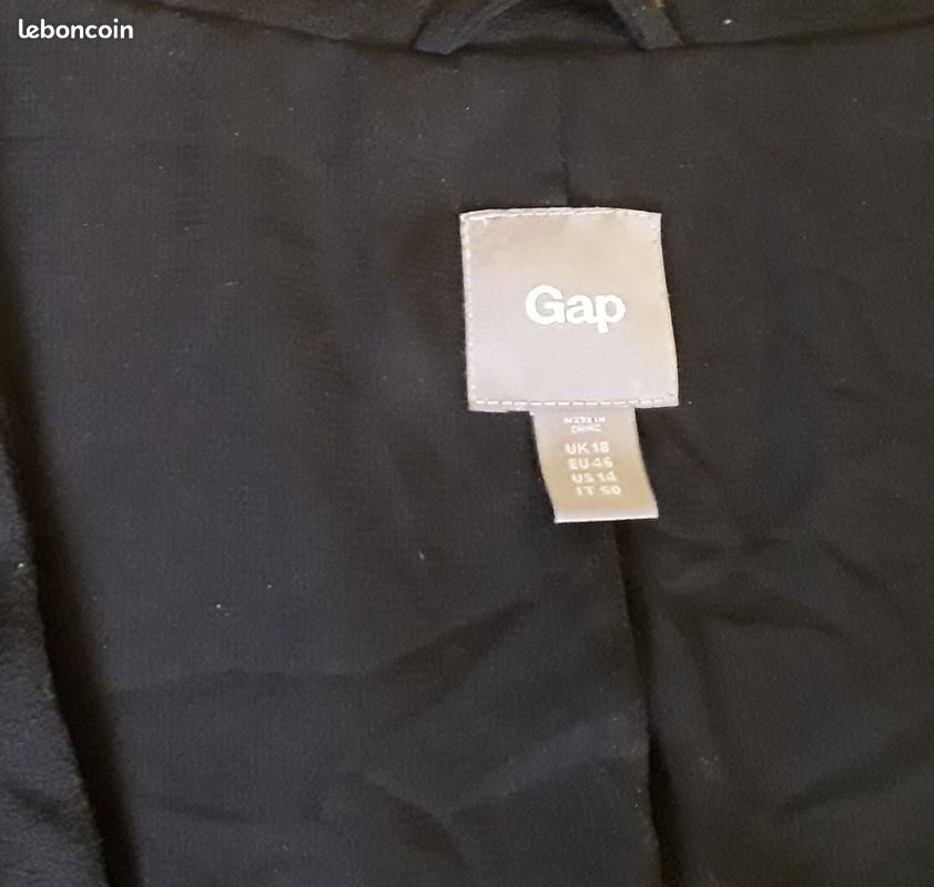 Veste noire Gap (image 2)