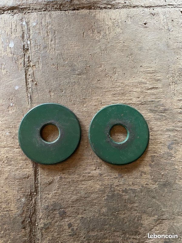 Paire rondelles mors verte (image 1)