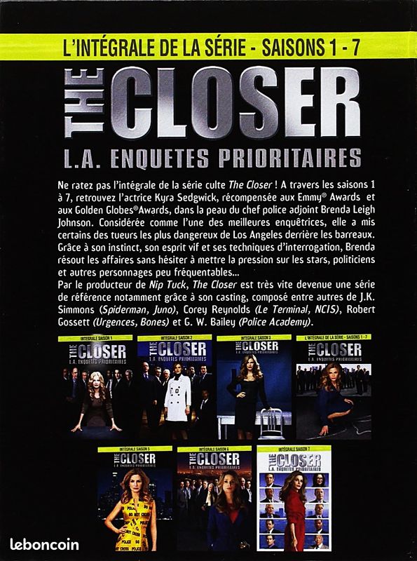 Dvd serie the closer complete en français (image 2)