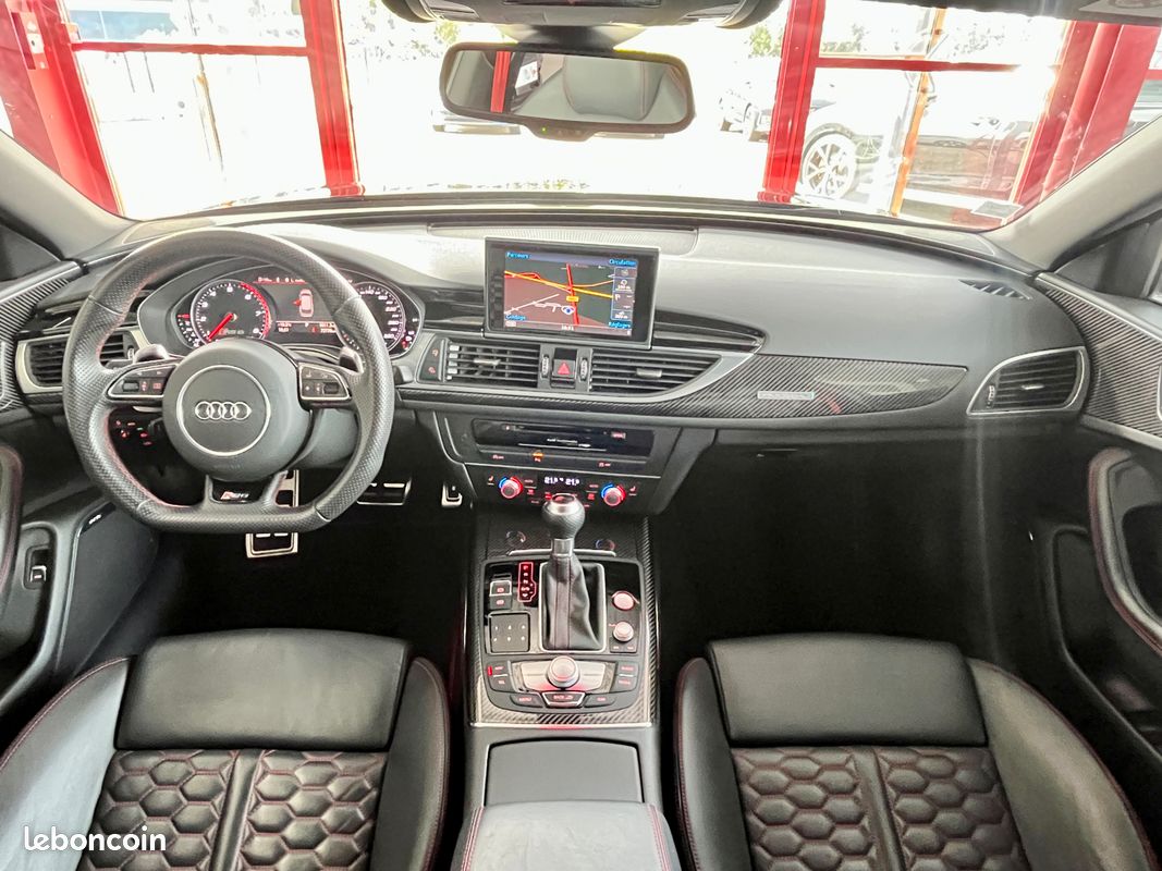 Audi rs6 4,0 v8 560 quattro bva8 pack audi exclusif gps magnetic ride camera keyless regulateur audi matrix led hifi bose echappement sport jantes 21 drive select siege recaro rs carbon excellent etat (image 4)