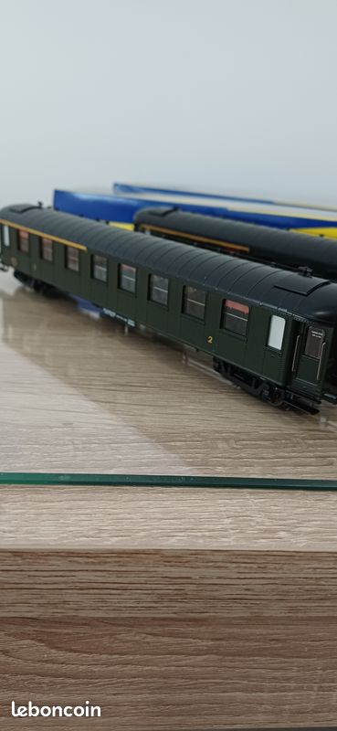 2 Voitures OCEM courtes REE mixtes 1/2e classe SNCF épq 3 (image 13)