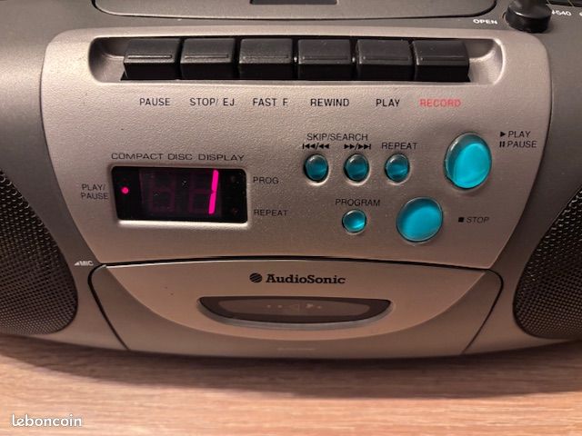 Poste radio cd/cassettes audiosonic (image 2)