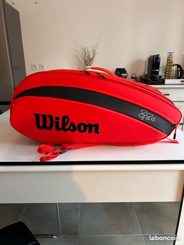 Sac Tennis Wilson Federer DNA 12 Rouge Sport Plein air