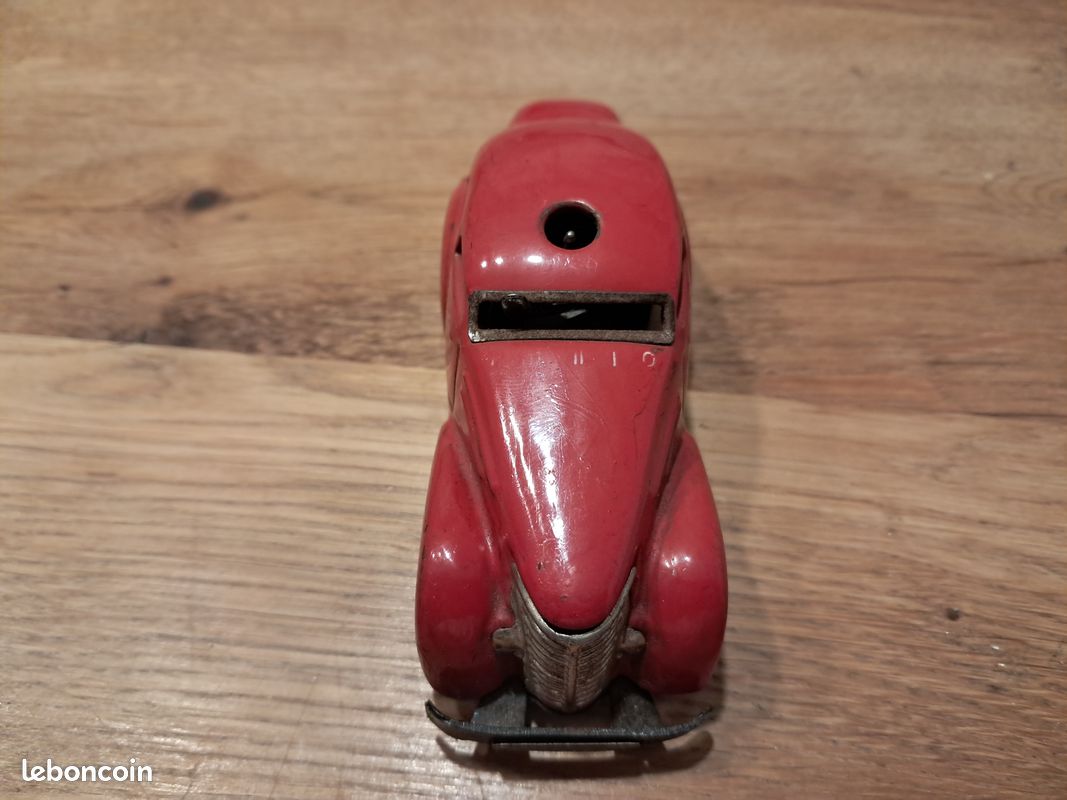 Ancienne Voiture Jouet En Tôle – Mécanique – Made In Germany – Service Routier