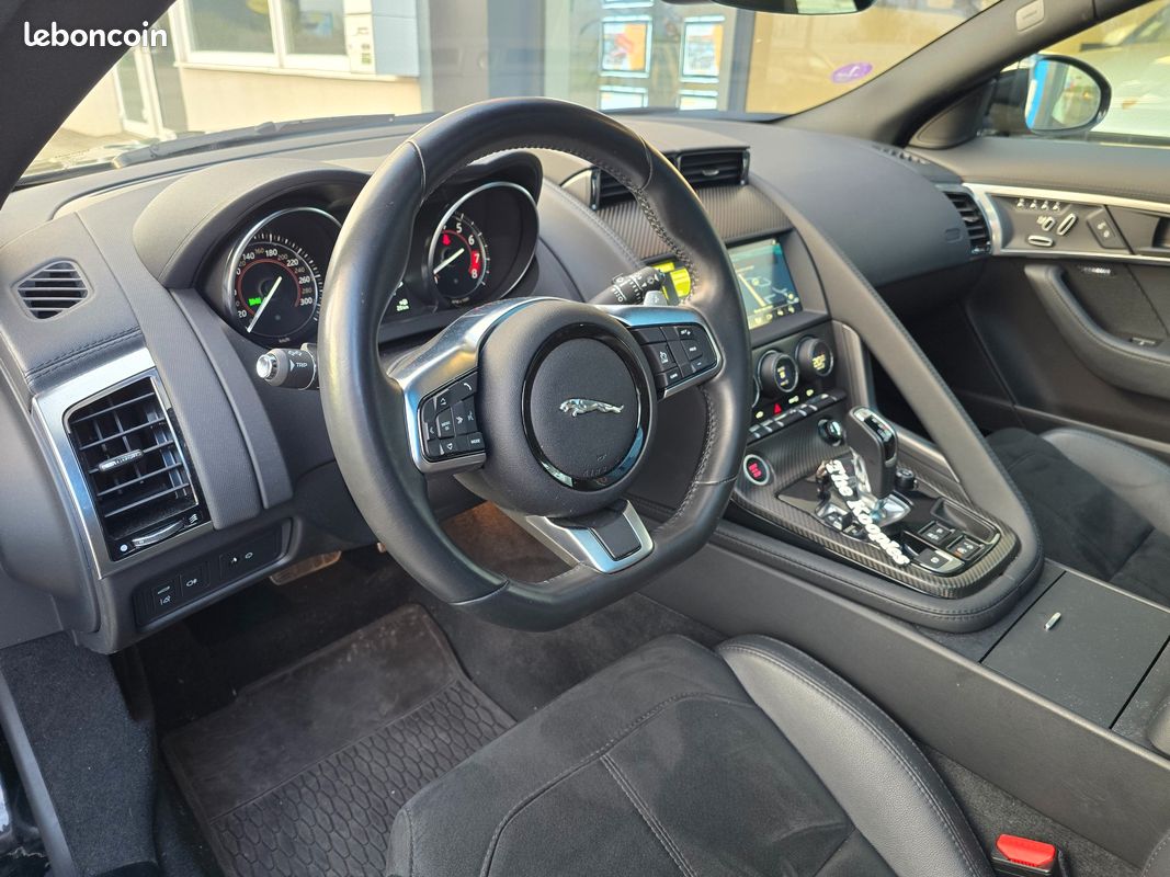 JAGUAR F-TYPE 3.0 V6 SURALIMENTE 380CH R-DYNAMIC AWD MERIDIAN/TOIT PANORAMIQUE/IMMAT Fr (image 2)