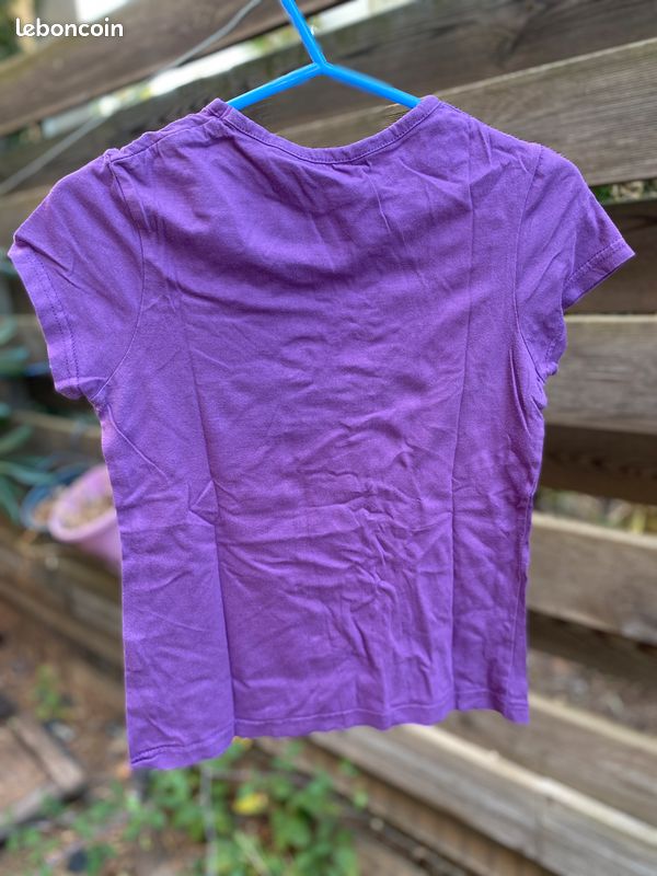 T-shirt Basique New Look Pour Fille – 12-13 Ans – Violet – Col Rond – Coton