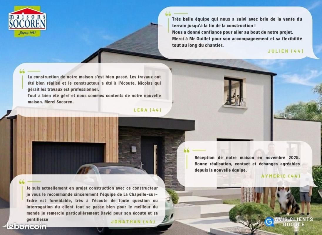 Terrain 300 m² Paulx · 54 900 €