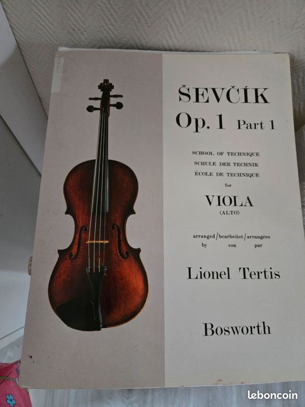 Manuel de violon alto sevcik (image 1)