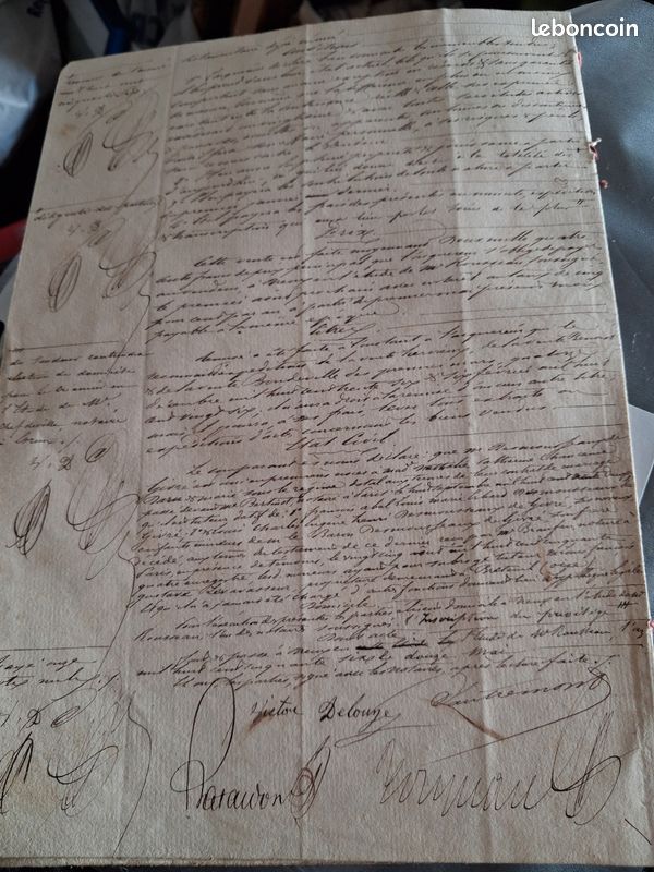 Napoléon Jean Evangéliste Emilien Desmousseaux de Givré vente terrain à Victor Delouje maître maçon Marcilly sur Eure (image 10)
