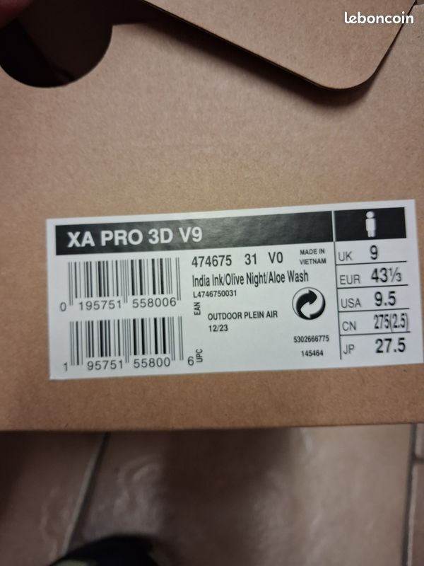 Chaussures de trail SALOMON XA PRO 3D V9 (image 4)