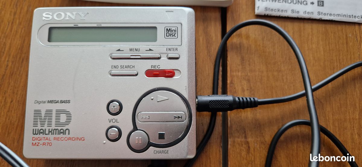 Lecteur/enregistreur MiniDisc Sony MZ-R70 – Argenté – Occasion