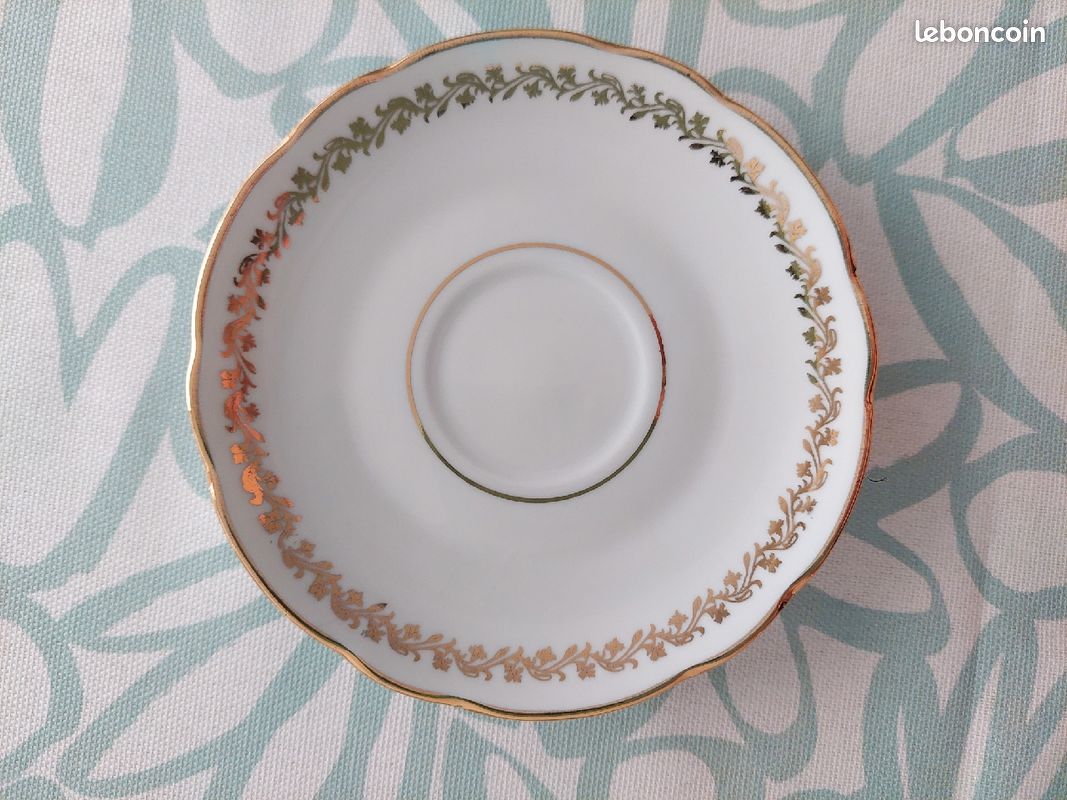 Service à thé porcelaine 1970s FD Chauvigny (image 5)