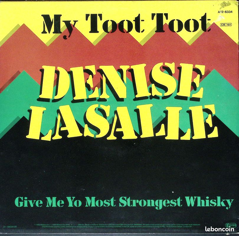 Denise Lasalle - My toot toot - dance pop - 1985 - Maxi 45 (image 2)