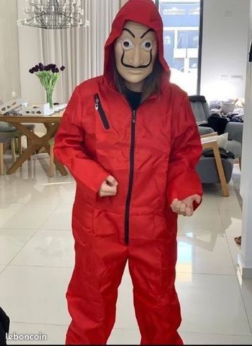 Costume et masque de la série Casa de Papel neuf taille L (image 1)