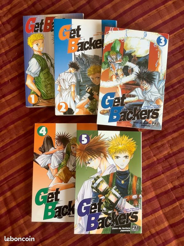 Lot de 5 Manga: Get Backers - Tomes 1 à 5 (image 1)