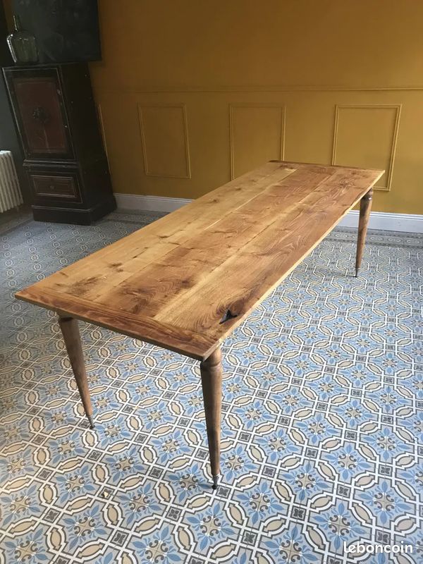 Table de ferme bois (image 1)
