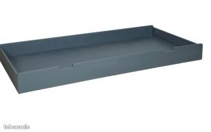 Lit laurette enfant + lit tiroir couleur gris souris parfait etat (image 11)