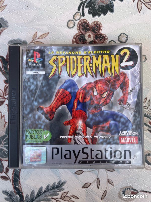 Spider-Man 2 : La Revanche D'Electro (PS1) – Version FR Platinum – NEUF Sous Blister