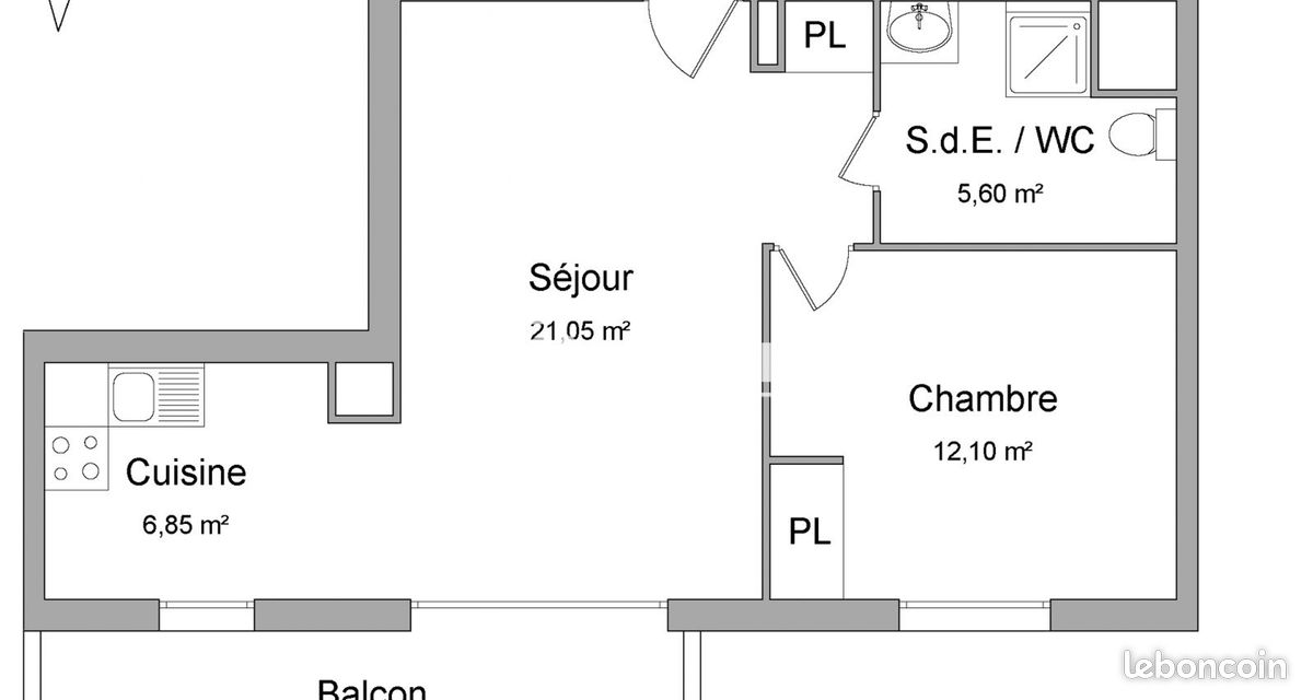 Appartement 2 pièces 47 m² · à Corbeil-Essonnes · 47 m² · 824 €/mois
