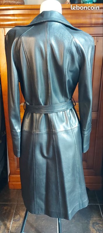 Manteau cuir (agneau plongé) de marque Absolu - Neuf (image 4)