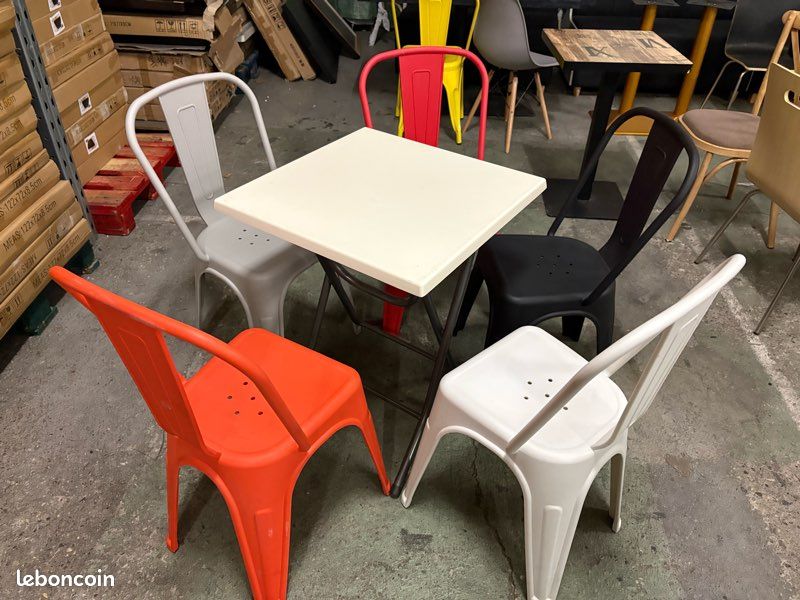 Ensemble terrasse 1 tables 2 chaises (image 2)