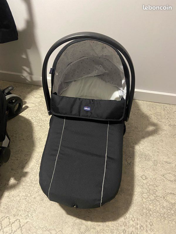 Poussette Trio Chicco Sprint Black 3 en 1 (image 3)