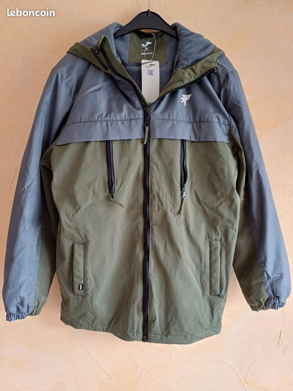 Veste 3/4 doublée gris/kaki Joma L (image 1)
