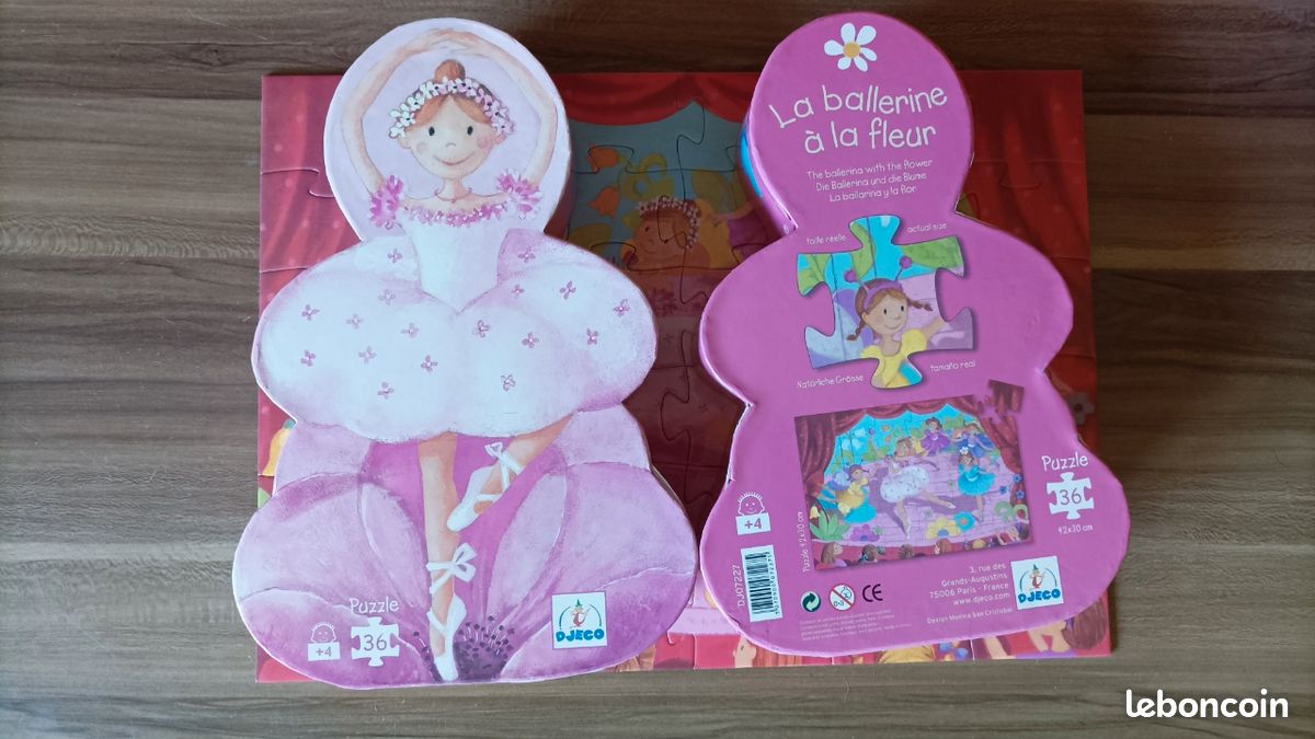 Puzzle Djeco la ballerine à la fleur 36 pièces (image 2)