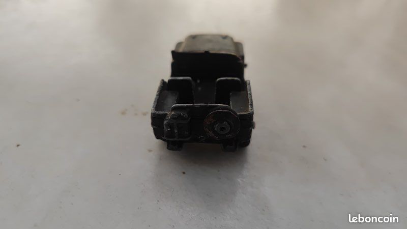 Dinky Toys Jeep 80b – Véhicule Militaire Kaki, Fabrication Française
