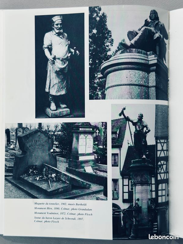 Livre sur sculpteur F.A.BARTHOLDI: annuaire 1979 195pages (image 2)