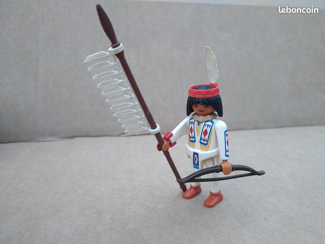 Playmobil Geobra 1993 INDIEN VINTAGE Cérémonial - thème indiens cowboys (image 1)