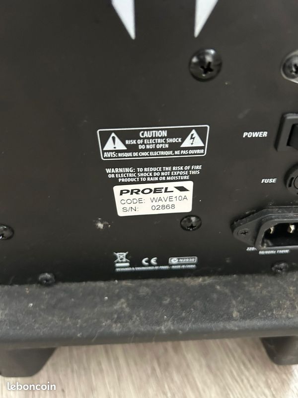 URGENT - Enceinte amplifiée Proel WAVE10A – 250W – Bluetooth (image 3)