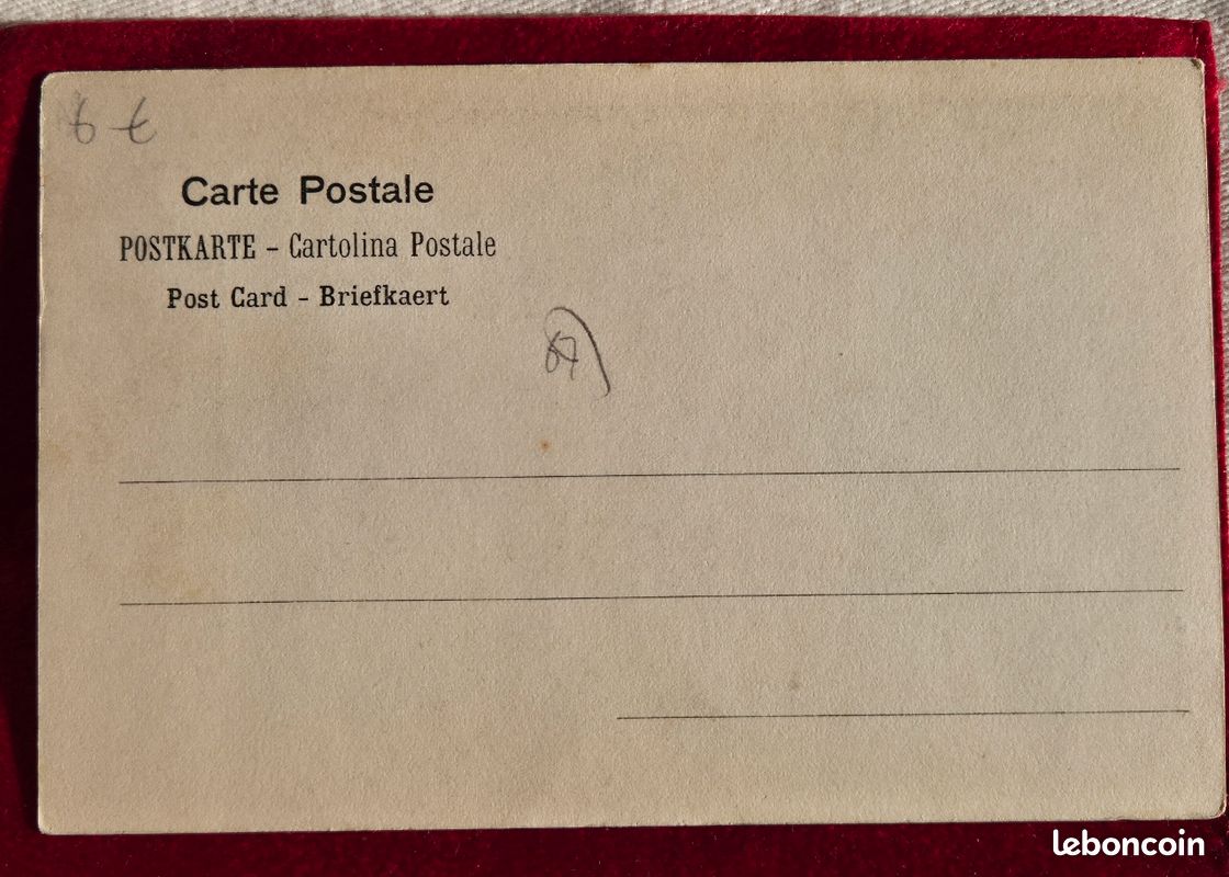 Carte Postale Gênes Marché Piazza Annunziata Animée Tampon Exposition
