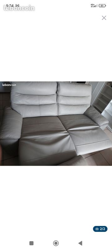 Canapé cuir (image 2)