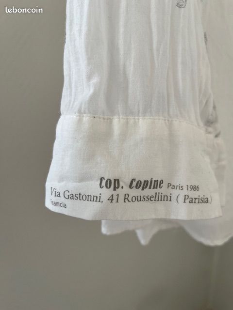 Chemise Femme COP COPINE Modèle AMBROISE - Taille 38 Noire, Neuve Avec étiquettes