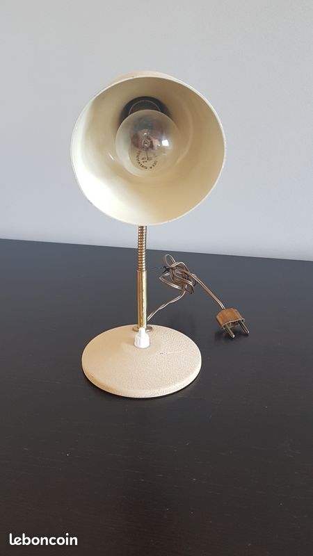 Petite lampe beige vintage (image 11)