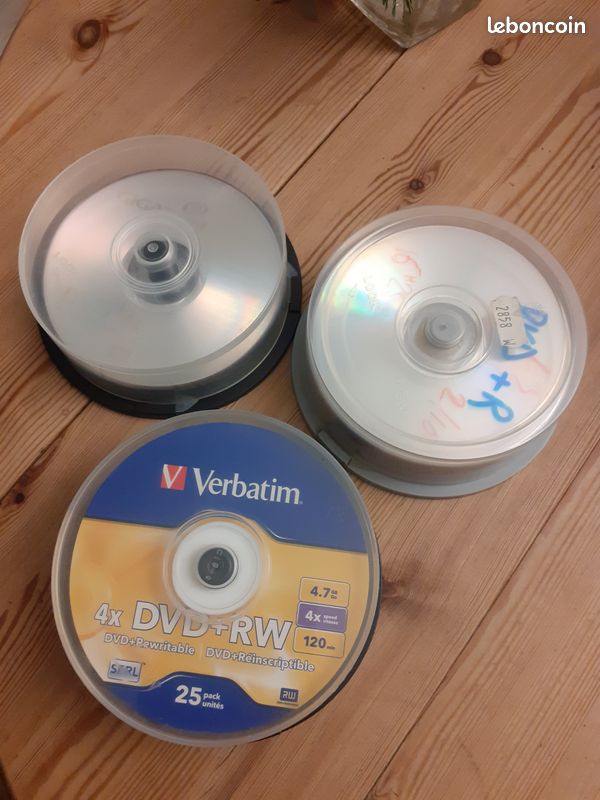 Box de 25 dvd+ RW réinscriptible x 4 marque Verbatim (image 2)