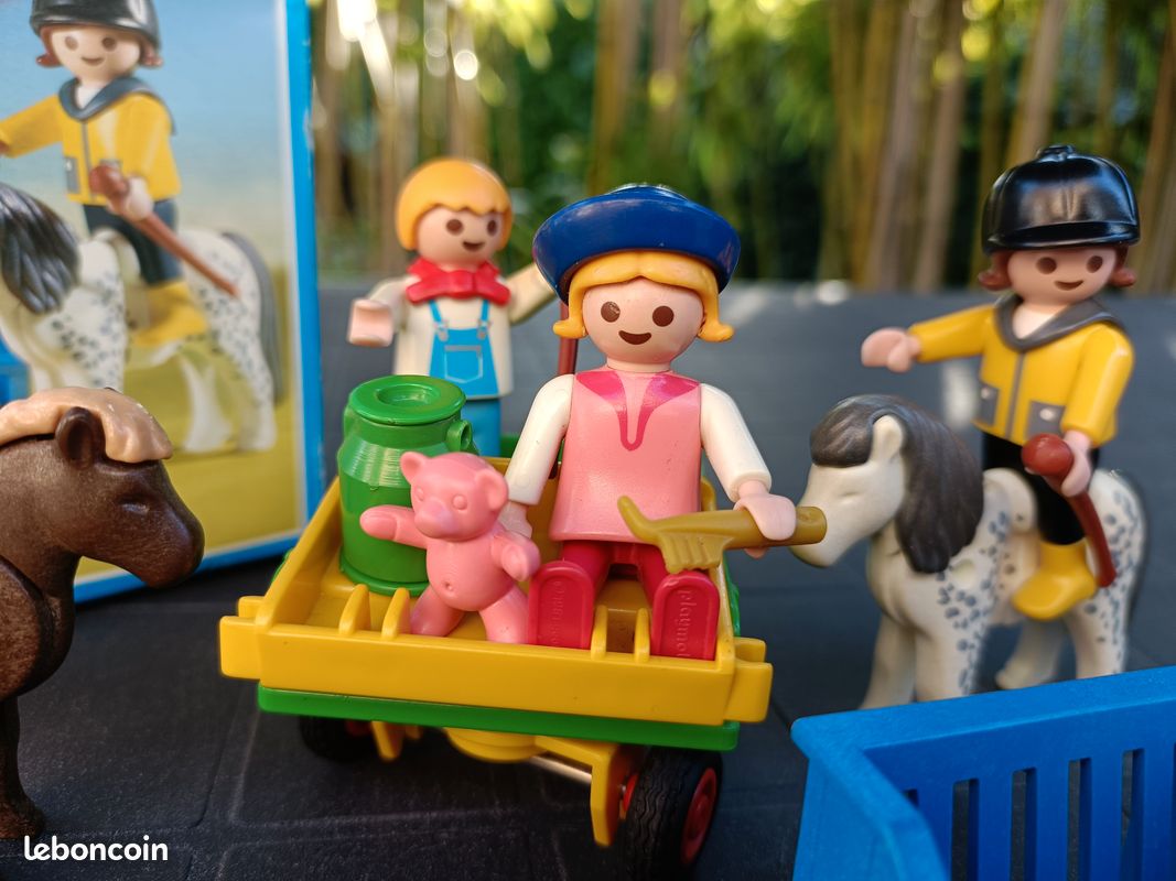 PLAYMOBIL 3005 HOMME/MAÎTRE avec Chiens Chiots Boîte System Vintage Klicky EUR 16,90 - FR