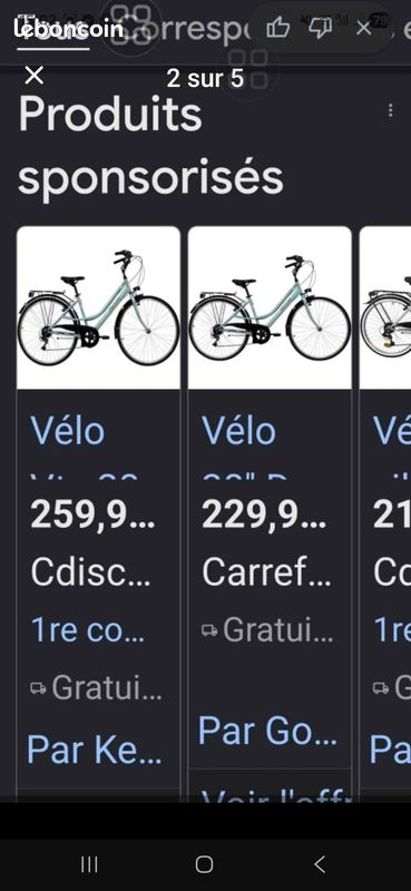 Vélo 28" Discovery adventures cadre gris Homme neuf (image 2)