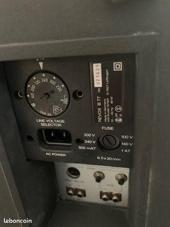 Revox - A77 - MK III - 2 Track - Lecteur de cassettes 26 cm