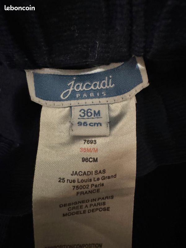 Pantalon Jacadi 100% coton taille 3 ans (image 6)