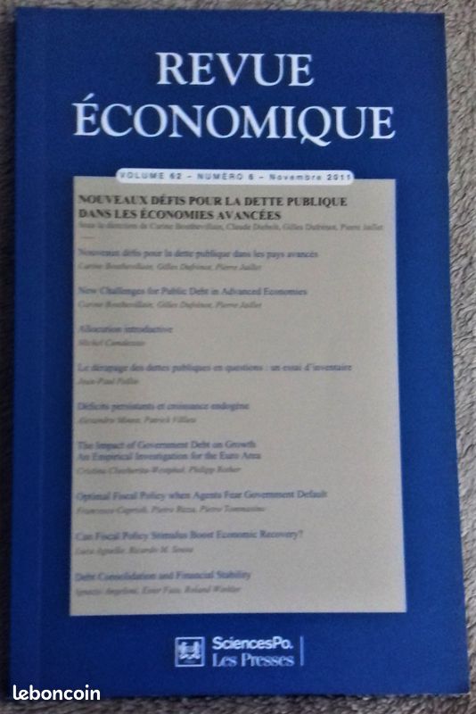 Revue économique - Nouveaux défis pour la dette publique dans les économies avancées (image 1)