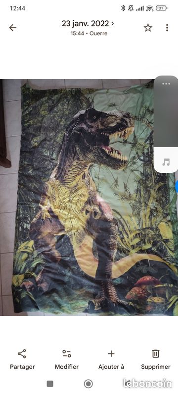 Parure de couette dinosaure 1personne (image 2)