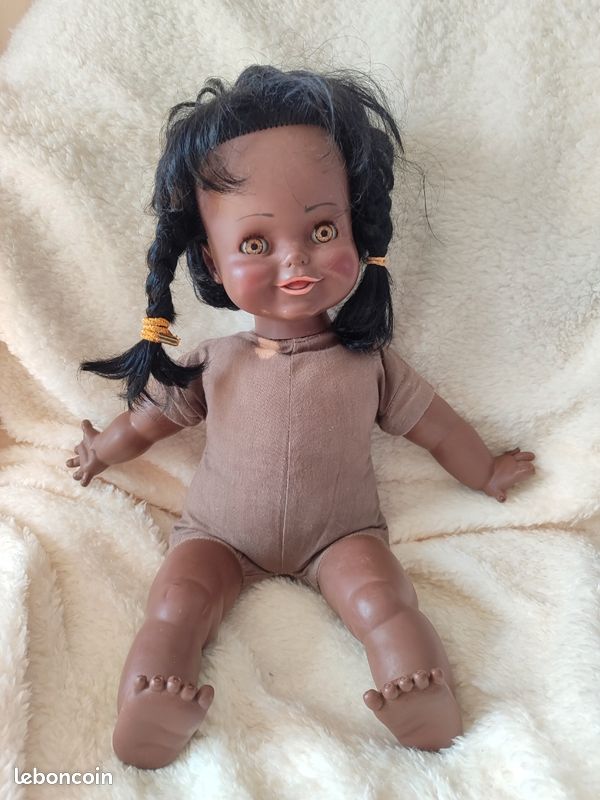 Très belle poupée raynal ancienne nadine 48 cm 1954 cheveux naturels - Collection