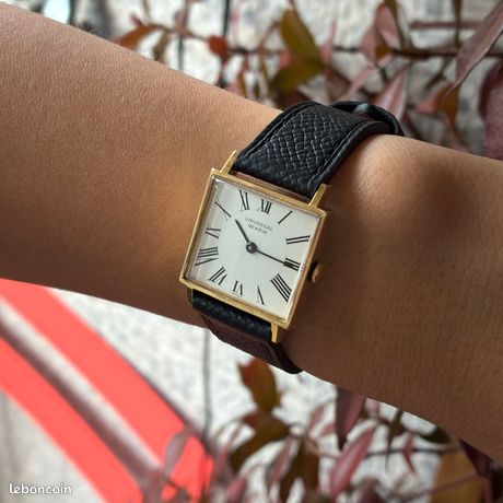 Montre De Poche Universal Genève Vintage Plaqué Or - Mécanique Manuelle Années 1970