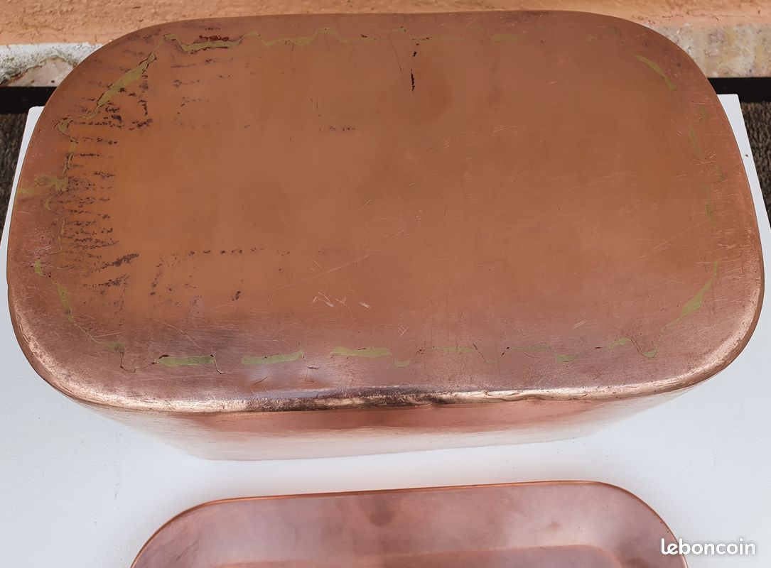L. ALTIER Braisière en cuivre étamé 5.3 kg ancienne (image 16)