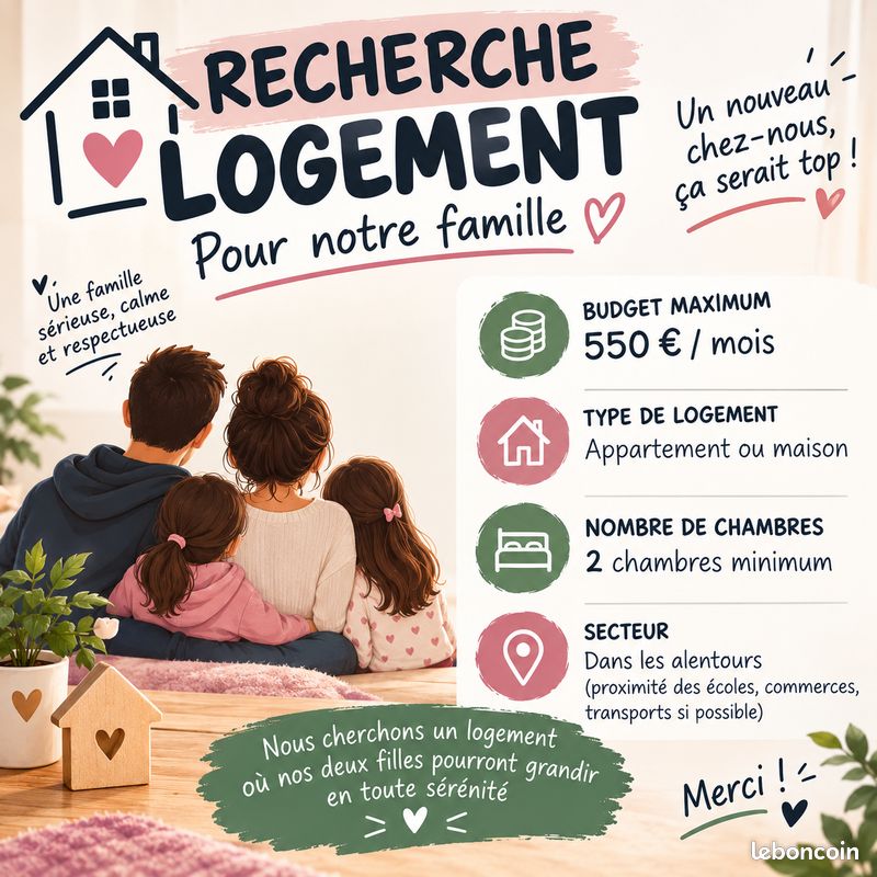 Appartement 3 pièces 60 m² · à Sin-le-Noble · 60 m² · 550 €/mois