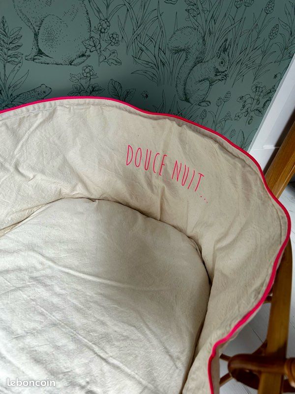 Couffin bébé en rotin vintage (image 5)