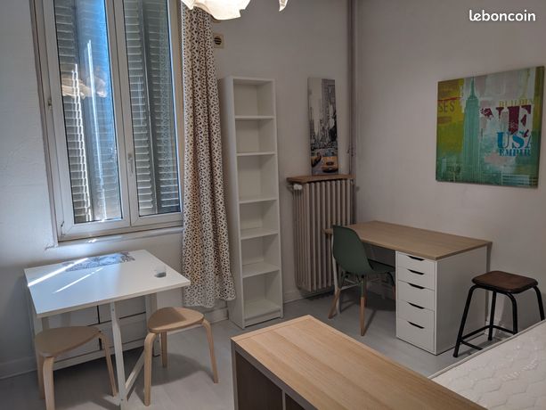 Lyon 8e – Studio meublé 18,6 m² au calme absolu (Monplaisir) – Idéal Étudiant / Prépa — 1