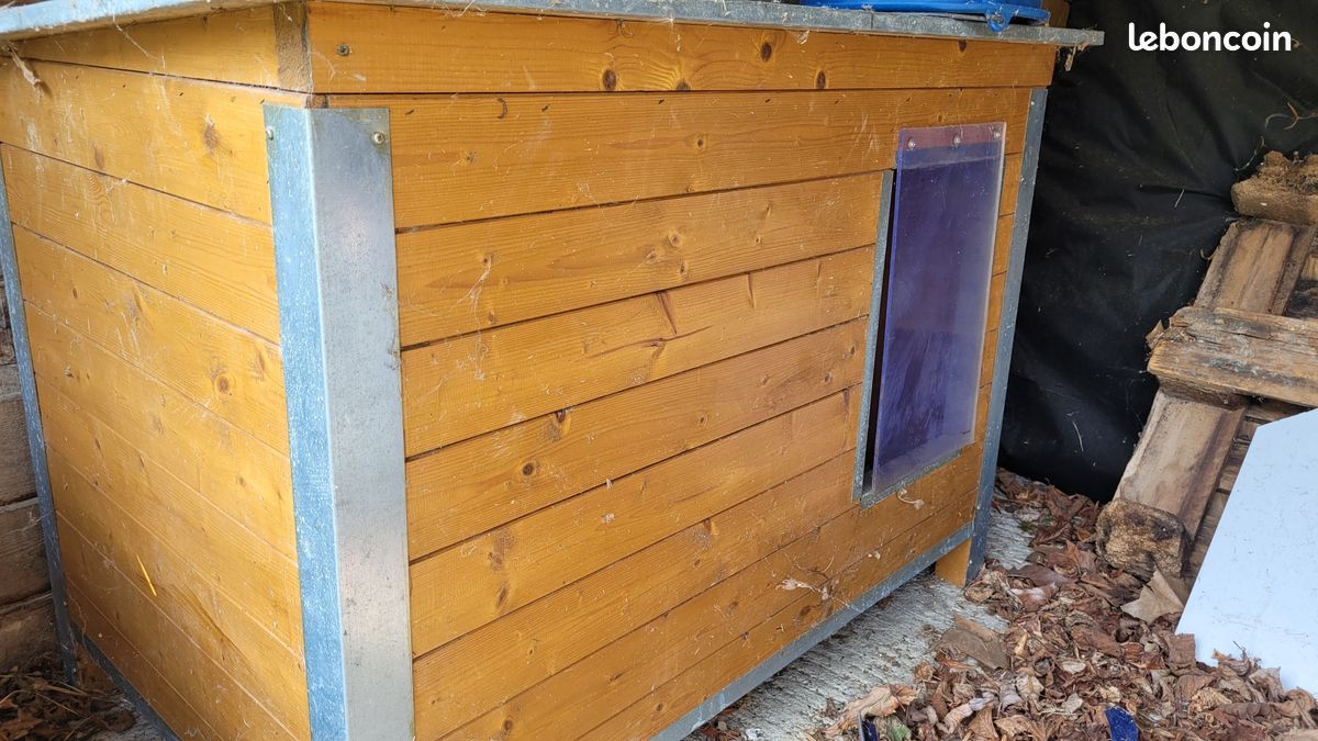 Niche bois isolée exterieure pour chiens (image 1)